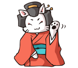 Geisha & Ninja CAT sticker #968177