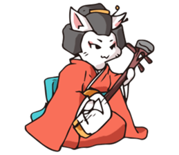 Geisha & Ninja CAT sticker #968183