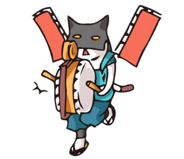 Geisha & Ninja CAT sticker #968185