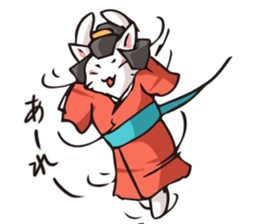 Geisha & Ninja CAT sticker #968189