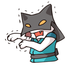 Geisha & Ninja CAT sticker #968195