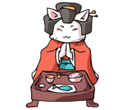 Geisha & Ninja CAT sticker #968197