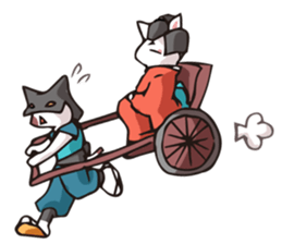 Geisha & Ninja CAT sticker #968203
