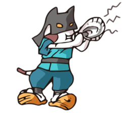 Geisha & Ninja CAT sticker #968204