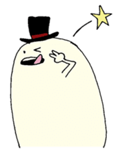 Marshmallow gentleman sticker #968457