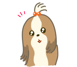 Dino the fab Shih Tzu dog sticker #968814