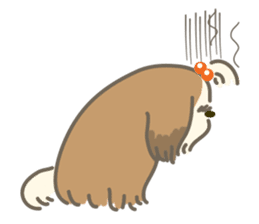 Dino the fab Shih Tzu dog sticker #968817