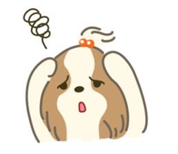Dino the fab Shih Tzu dog sticker #968827
