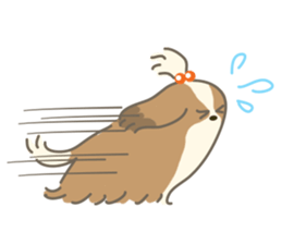 Dino the fab Shih Tzu dog sticker #968832