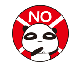 shirome panda sticker #970256