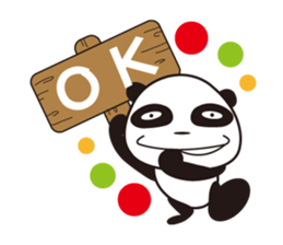 shirome panda sticker #970257