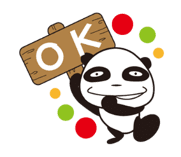 shirome panda sticker #970257