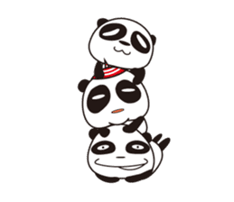 shirome panda sticker #970258