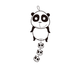 shirome panda sticker #970272