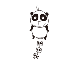 shirome panda sticker #970272