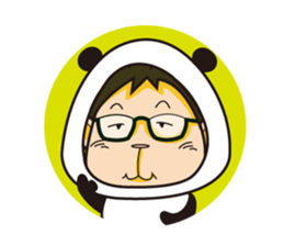 shirome panda sticker #970280