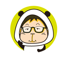 shirome panda sticker #970280