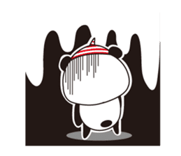 shirome panda sticker #970286