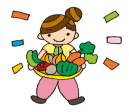 agricultural girl sticker #970480