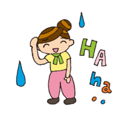 agricultural girl sticker #970482