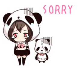 PANDA GIRL [ PAO & FLAN ] sticker #970651