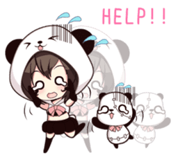 PANDA GIRL [ PAO & FLAN ] sticker #970675