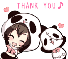 PANDA GIRL [ PAO & FLAN ] sticker #970678