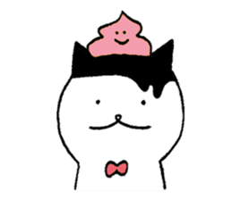 wig-cat sticker #971240