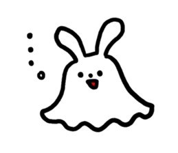 cawaii usagi Ghost sticker #972542