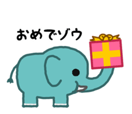 Funny elephant sticker #972826