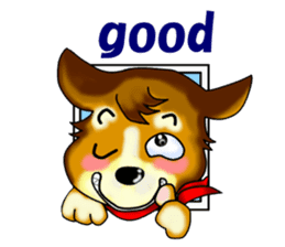 rather pompous-looking dog. ver.English sticker #973287