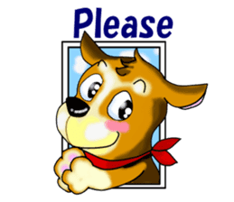 rather pompous-looking dog. ver.English sticker #973294