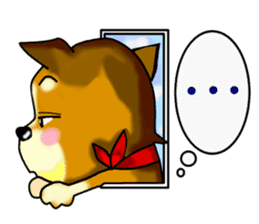 rather pompous-looking dog. ver.English sticker #973297