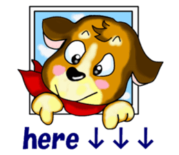 rather pompous-looking dog. ver.English sticker #973324