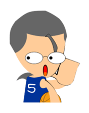 Tony, the basketman sticker #973476