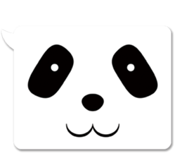 panda in a balloon sticker #973647