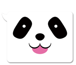 panda in a balloon sticker #973648