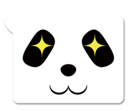 panda in a balloon sticker #973649