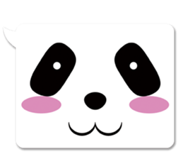 panda in a balloon sticker #973651