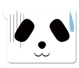 panda in a balloon sticker #973652