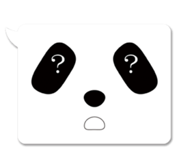 panda in a balloon sticker #973653