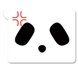 panda in a balloon sticker #973655