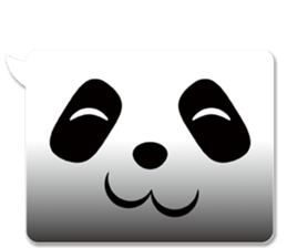 panda in a balloon sticker #973656