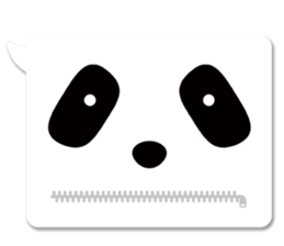 panda in a balloon sticker #973658