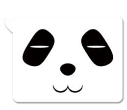 panda in a balloon sticker #973659