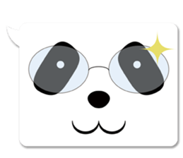 panda in a balloon sticker #973660