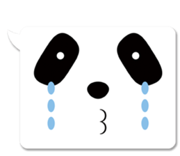 panda in a balloon sticker #973662