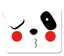 panda in a balloon sticker #973663