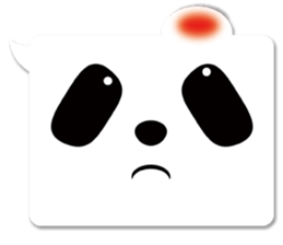 panda in a balloon sticker #973665