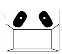 panda in a balloon sticker #973667